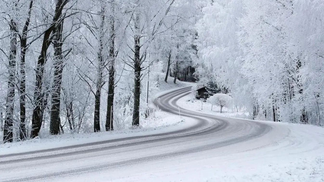 5 centi hó esett az éjszaka, videón a mesébe illő táj
