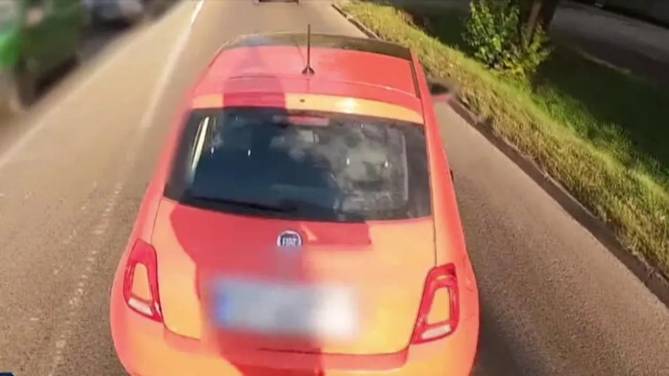 Majdnem elgázolta, büntetőfékezett is