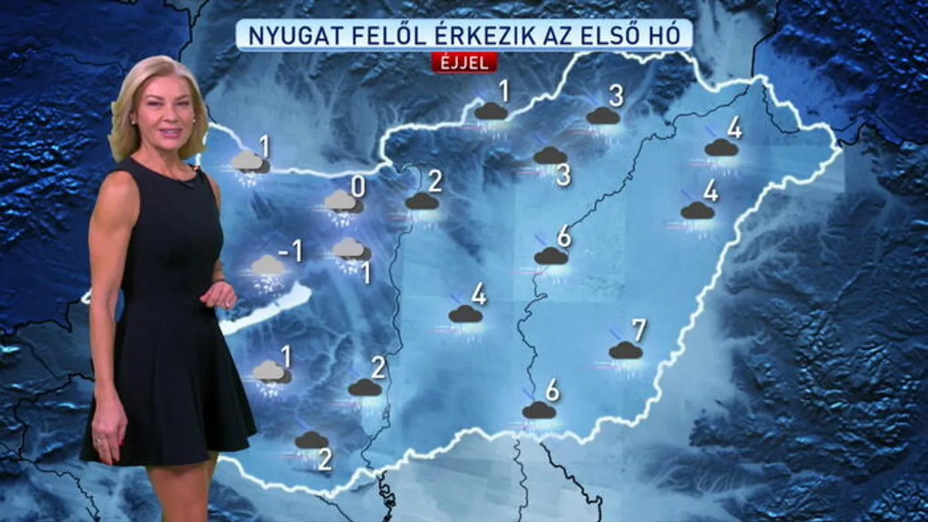 Nyugat felől érkezik az első hó