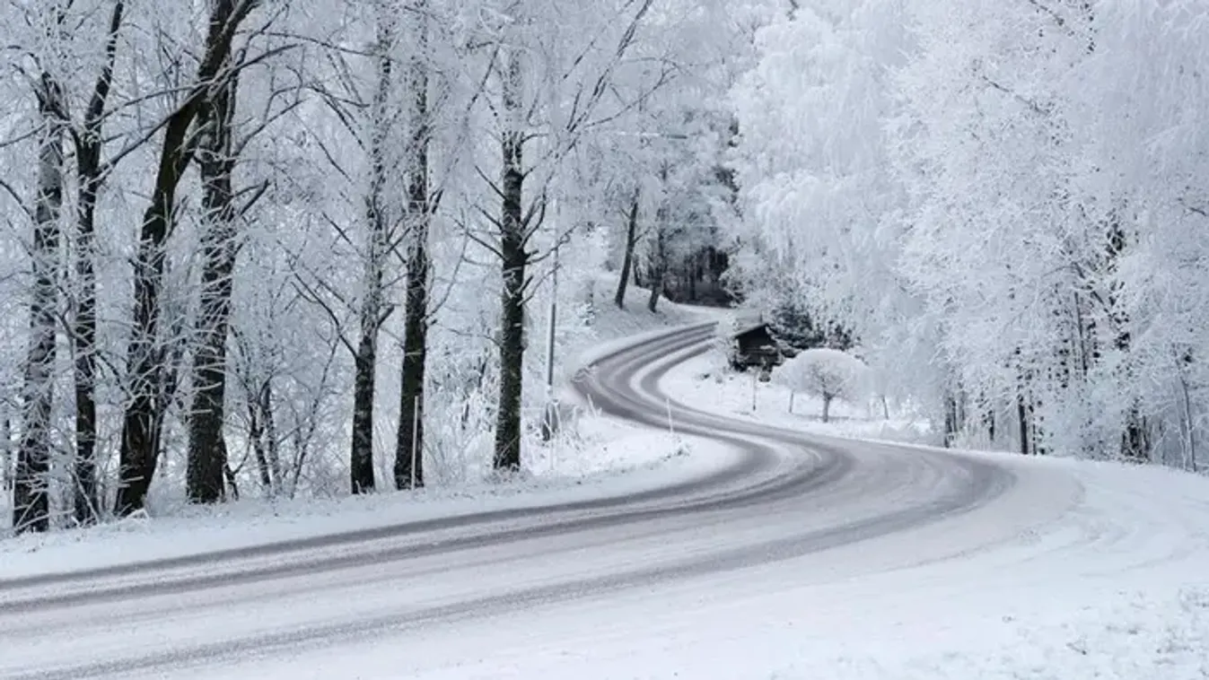 5 centi hó esett az éjszaka, videón a mesébe illő táj