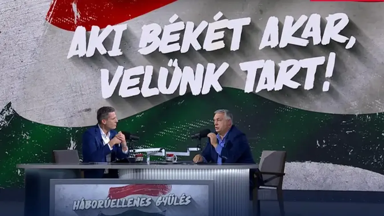 Kövesse élőben Orbán Viktor beszédét a Háborúellenes Gyűlésen