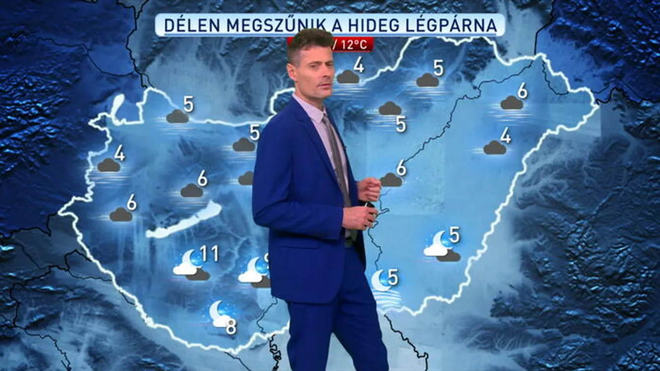 Tartós köd szitálással északon