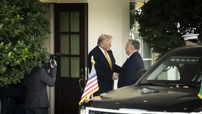 Így fogadta Donald Trump Orbán Viktort