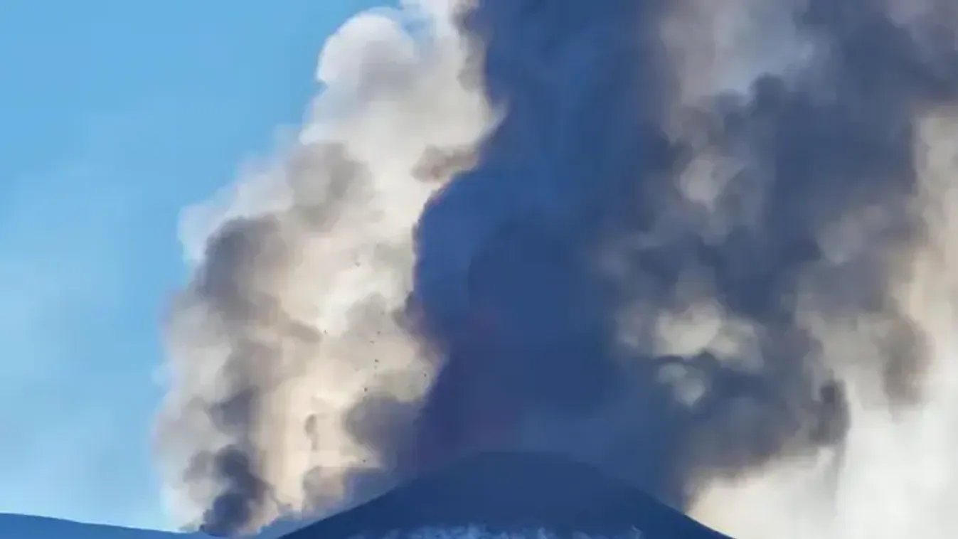 Látványos videón, ahogy kitört az Etna
