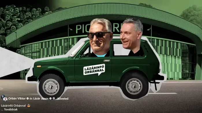 Lázárinfó Orbán Viktorral a szegedi háborúellenes gyűlésen