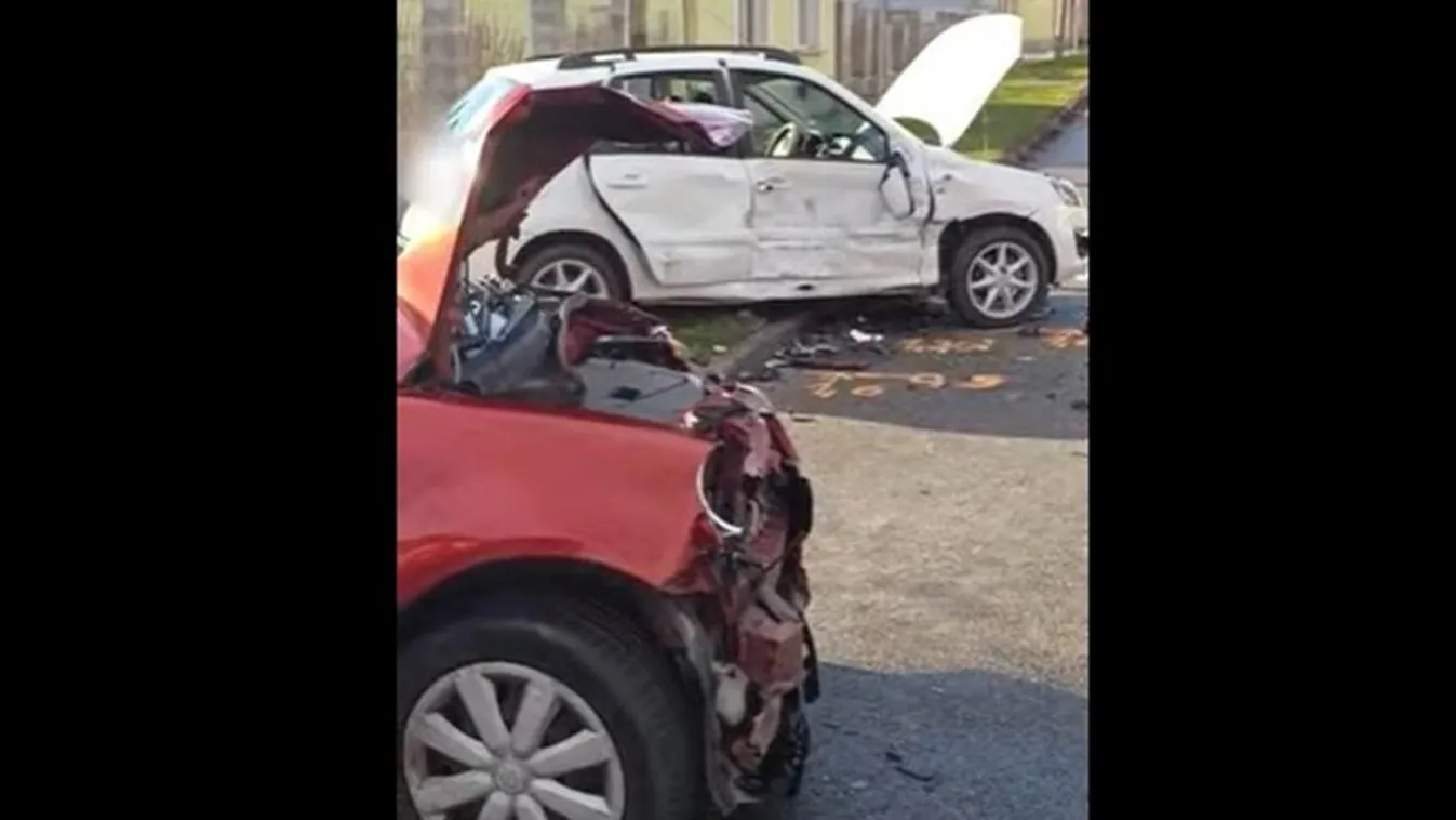 Hatan kerültek kórházba, két autó ütközött Mélykúton