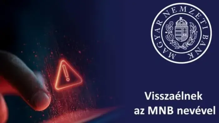 SMS-csalók élnek vissza a Magyar Nemzeti Bank nevével