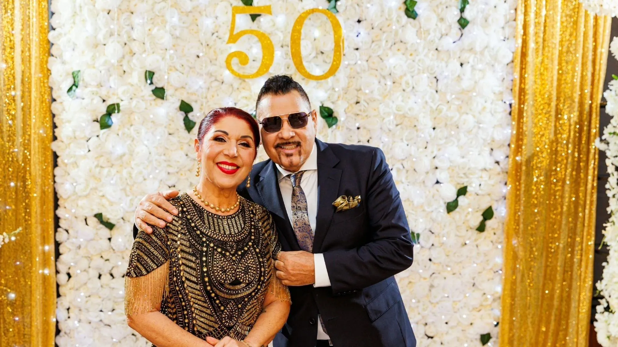 Fényűző fotókon Bódi Gusztiék Aranylakodalma