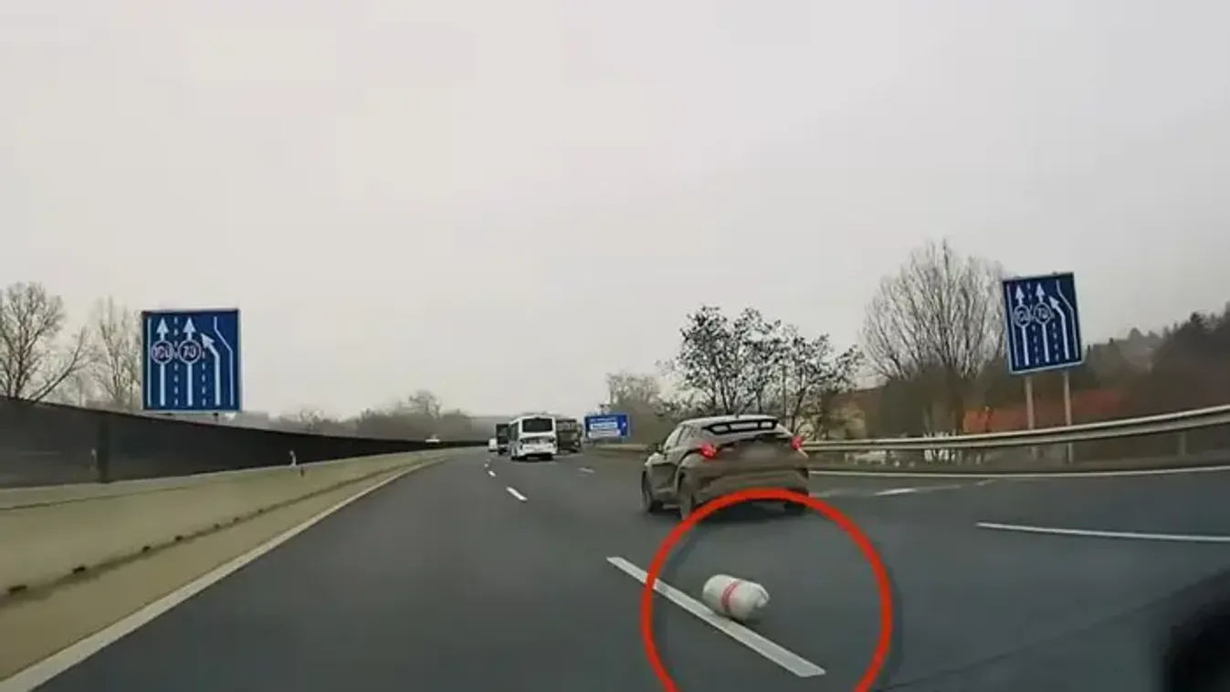 Gázpalackok szabadultak el az M3-ason, 130-cal kellett kikerülni őket
