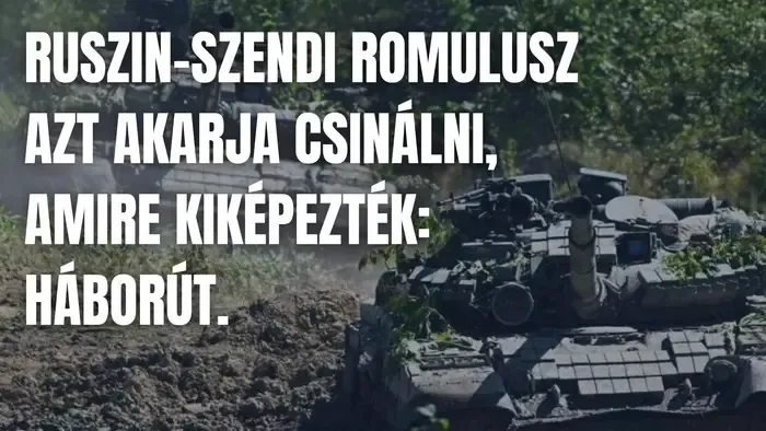 Orbán Balázs szerint Ruszin-Szendi Romulusz azt akarja csinálni, amire kiképezték: háborút