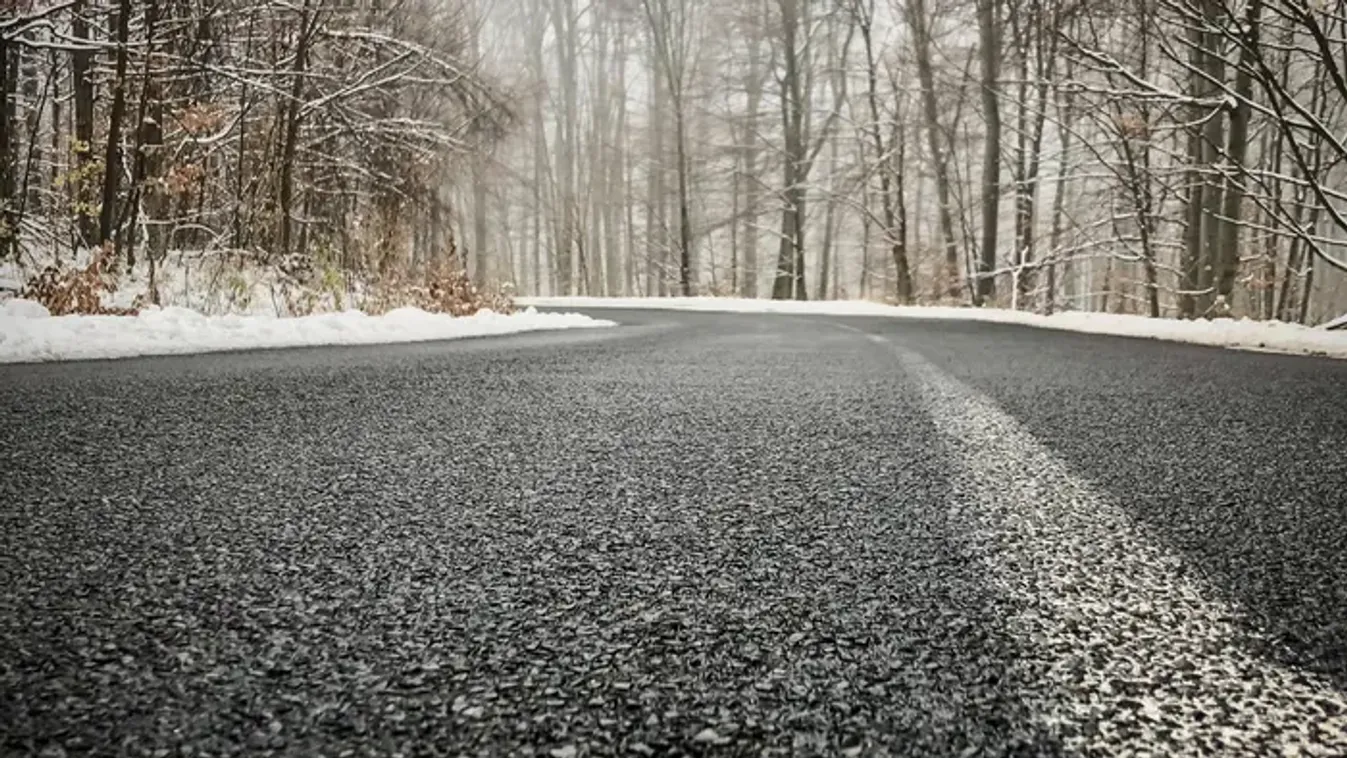 Fekete jég a magyar utakon, óvatosságra intik az autósokat