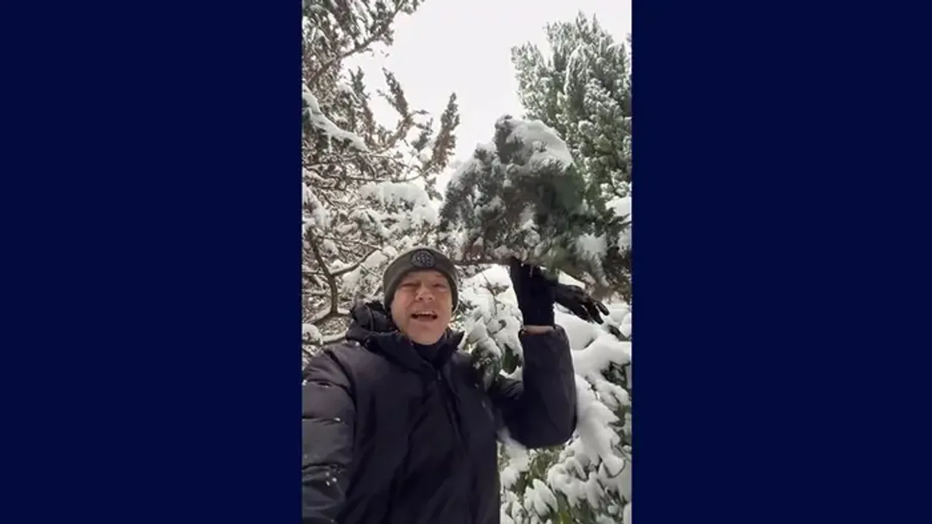 Hófürdőt vett Tilla, videón a hideg móka