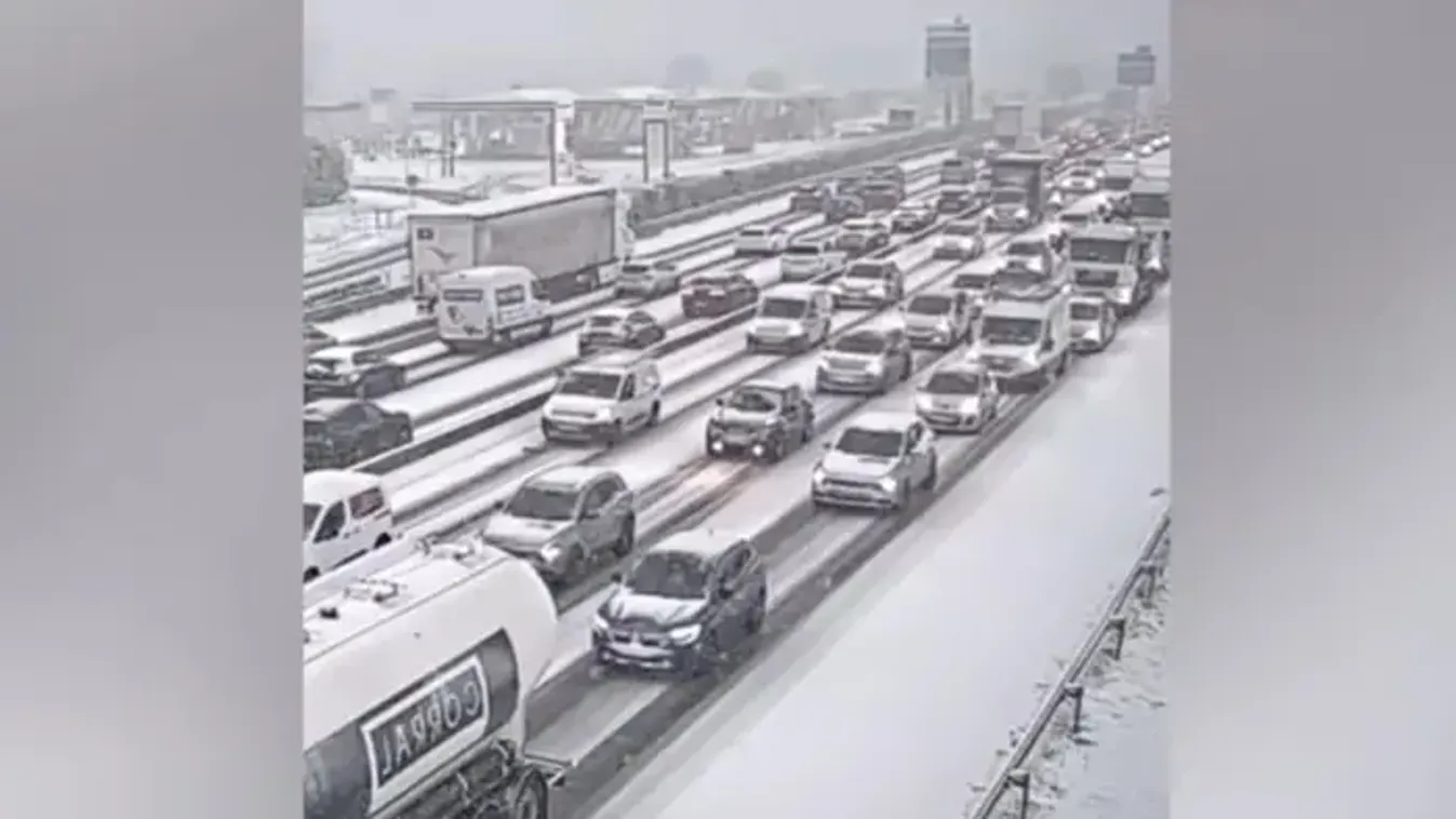 Országok bénultak meg a hó miatt Európában, Magyarország működnek a közszolgáltatások