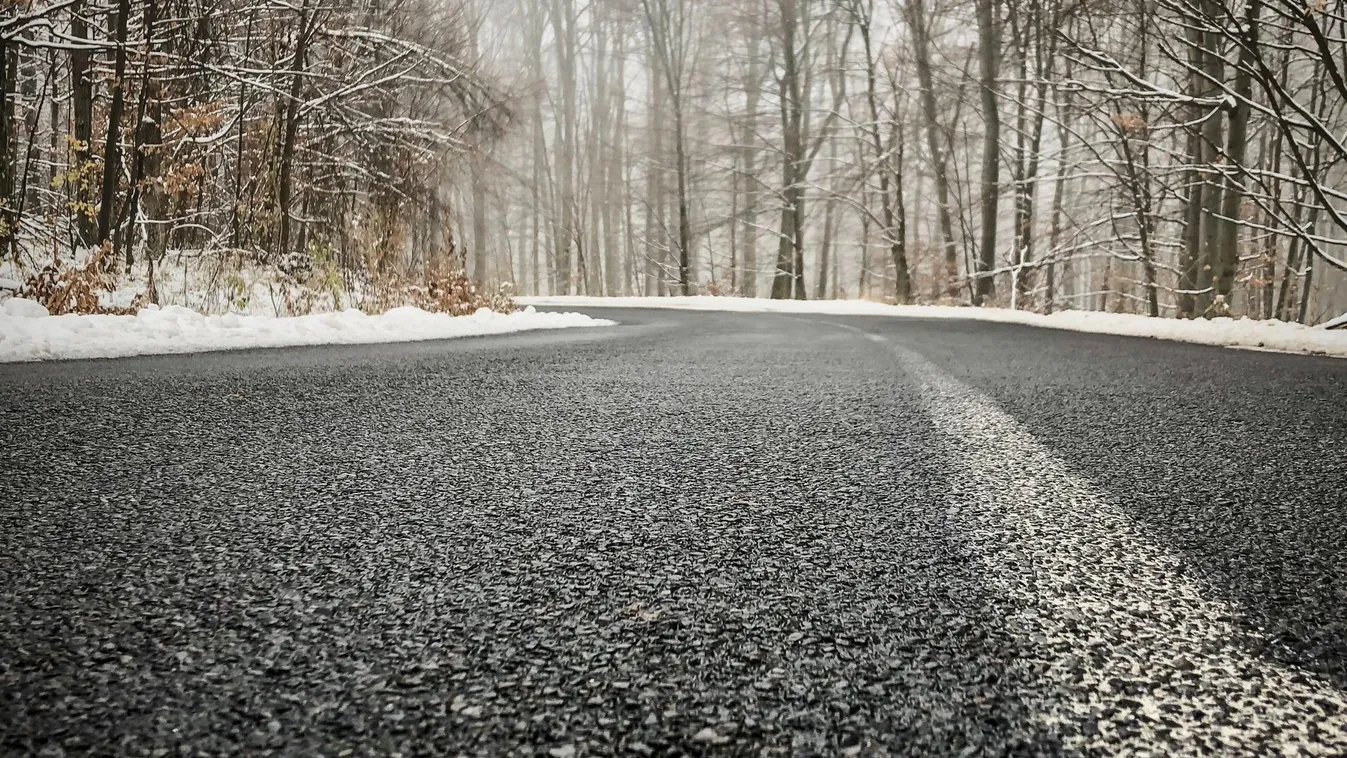 Fekete jég a magyar utakon, óvatosságra intik az autósokat