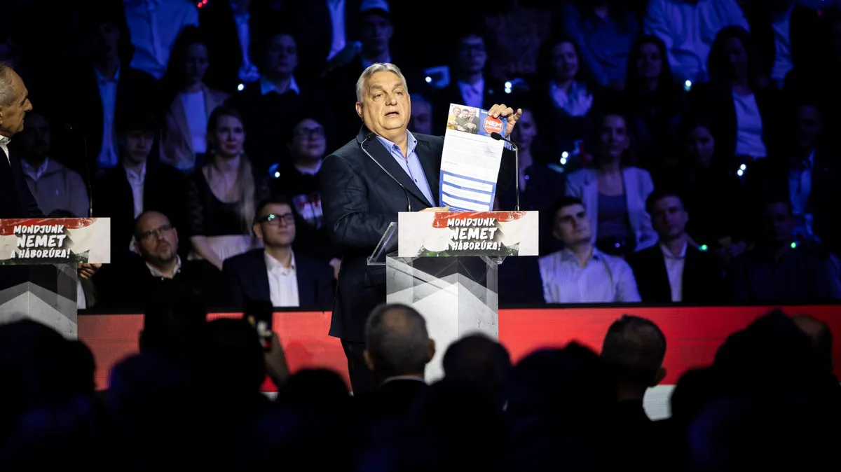 Orbán Viktor a múlt heti, kaposvári nagygyűlésen