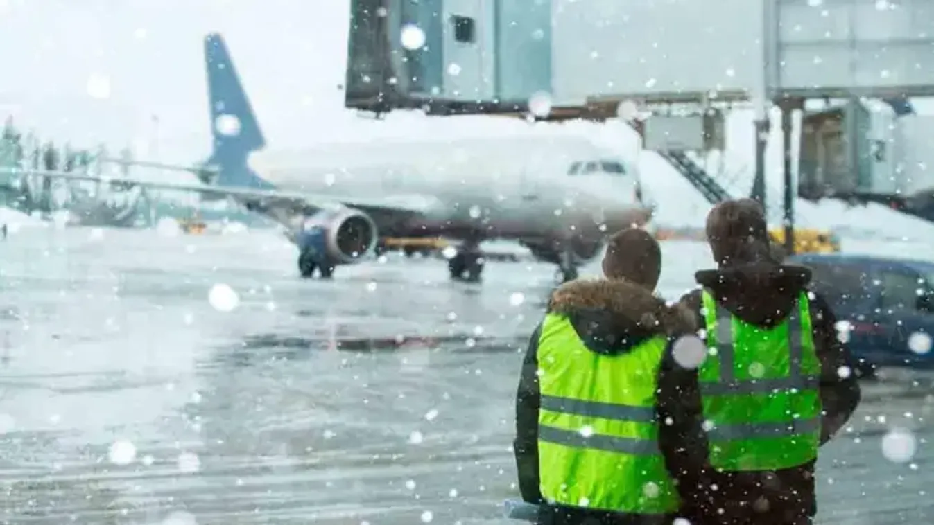 Havazás okoz fennakadást a belgiumi és a holland légiközlekedésben