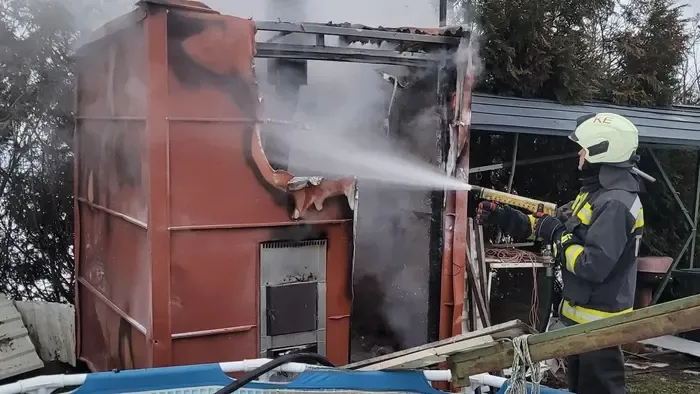 Lángok csaptak fel egy pölöskei szaunában