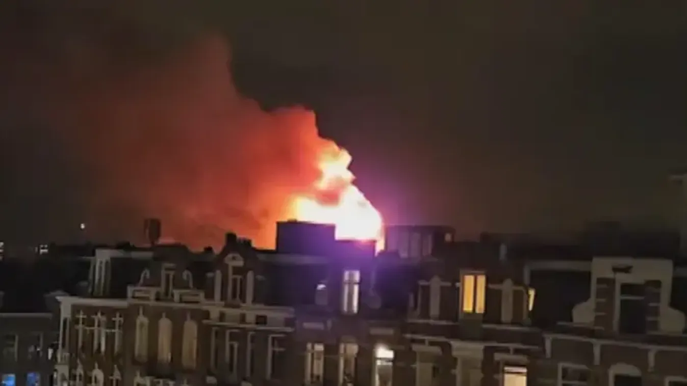 Brutális templomtűz pusztított szilveszter éjjel Amszterdamban – Videó