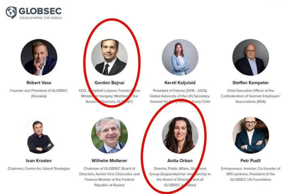 Orbán Anita is tagja a Bajnai Gordon vezette szervezetnek, a Globsec-nek