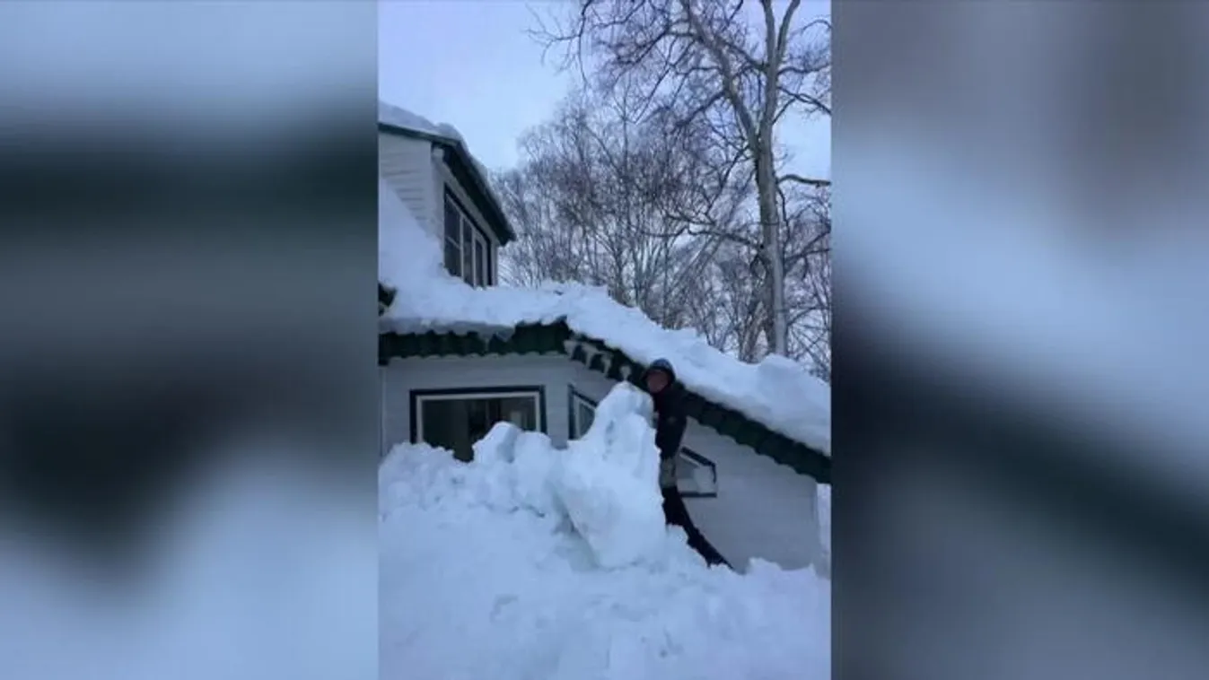 3 méteres hó lepte el az autókat, házakat, megbénított mindent - videóval