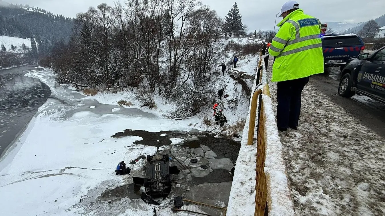 5 gyerekével zuhant kocsival a jeges folyóba egy édesanya, egyikük nem élte túl