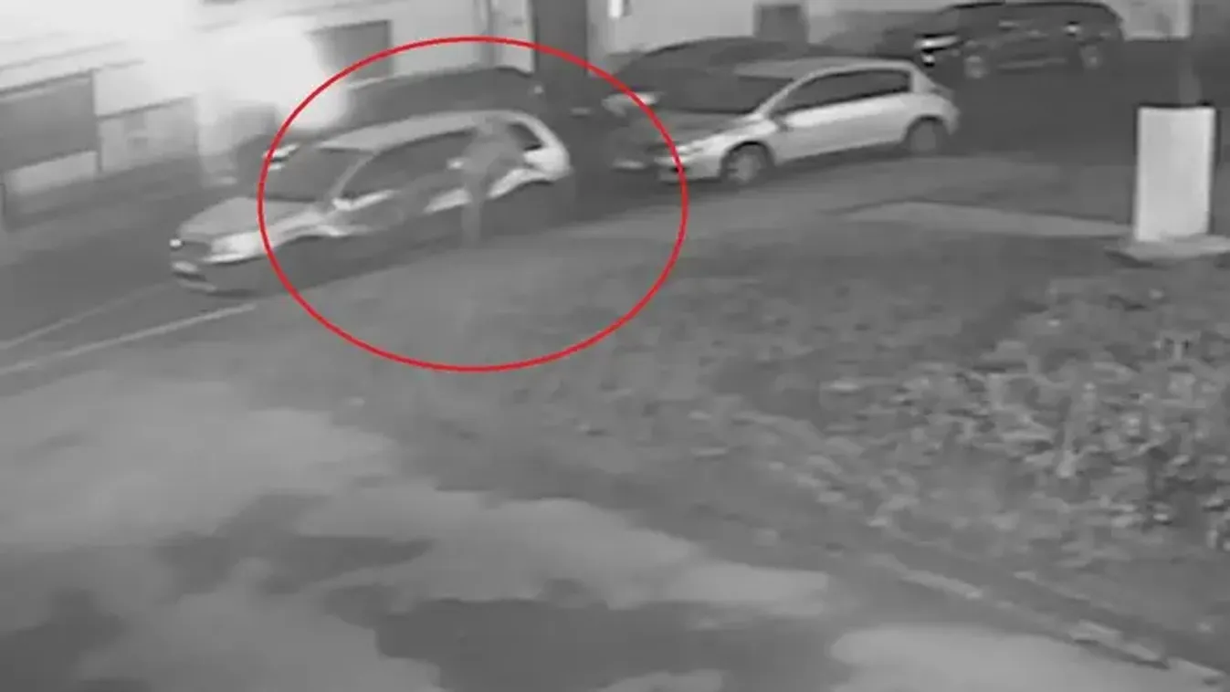 Videón a nő, aki mattrészegen megrongált kilenc autót Pécsen