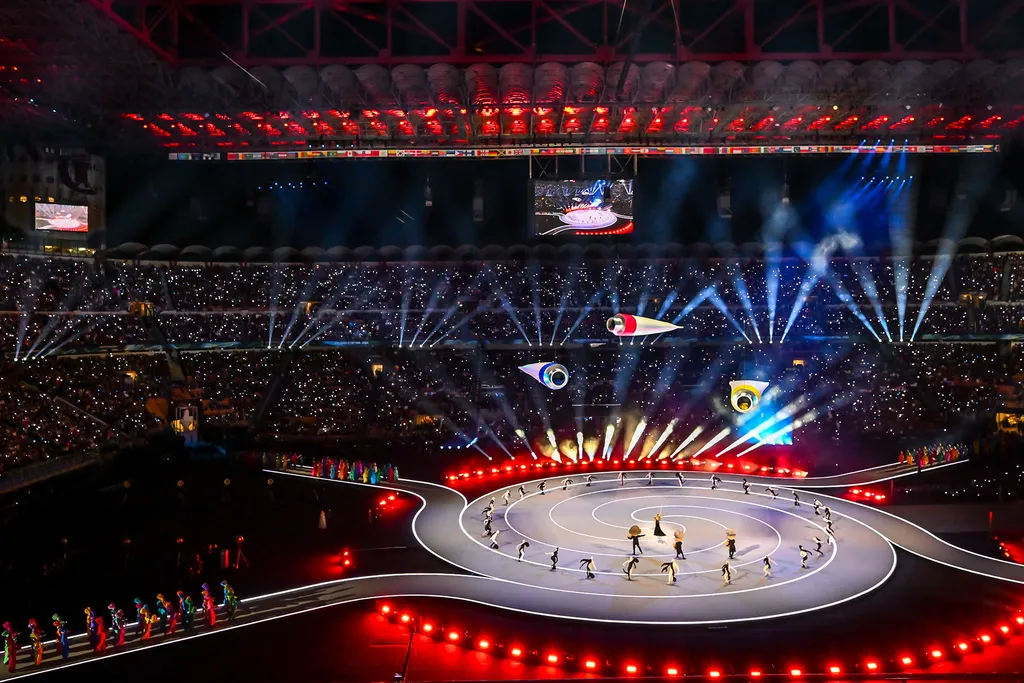 Milánó, 2026. február 6.
A 2026-os milánói-cortinai téli olimpia megnyitóünnepsége a milánói San Siro Stadionban 2026. február 6-án.
MTI/Illyés Tibor