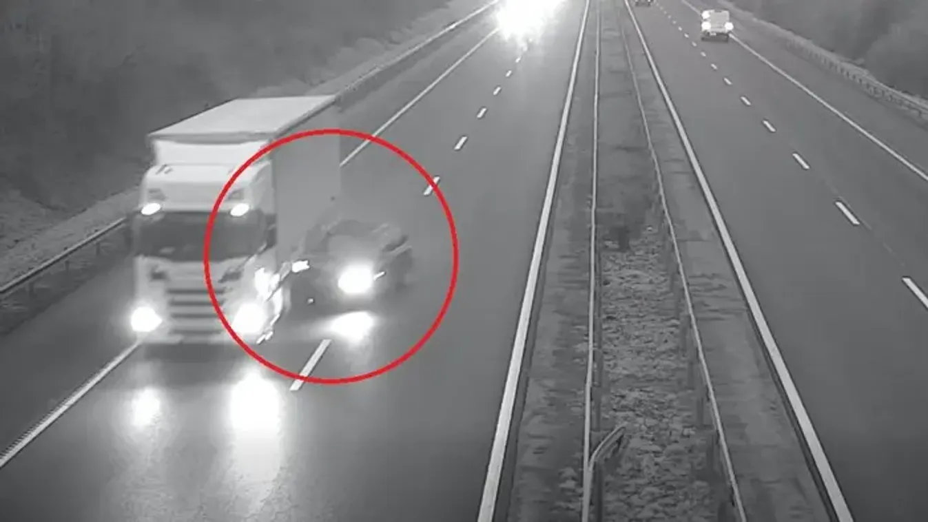 Bepánikolt egy sofőr az M3-ason, kamionnak hajtott - Videó