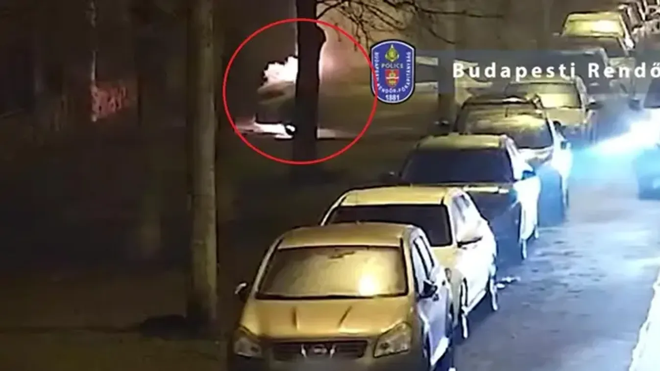 Videón, ahogy egy kukát, majd egy autót is felgyújt Zuglóban