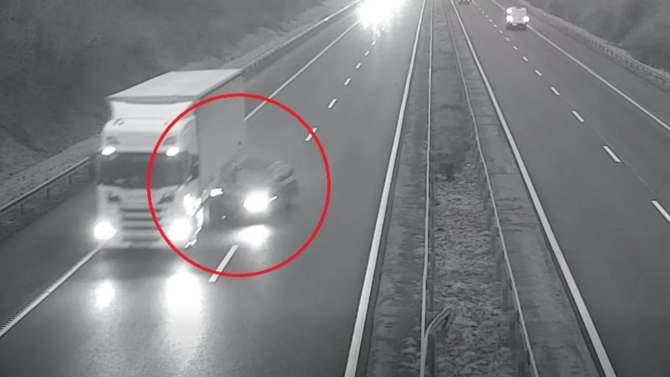 Bepánikolt egy sofőr az M3-ason, kamionnak hajtott - Videó