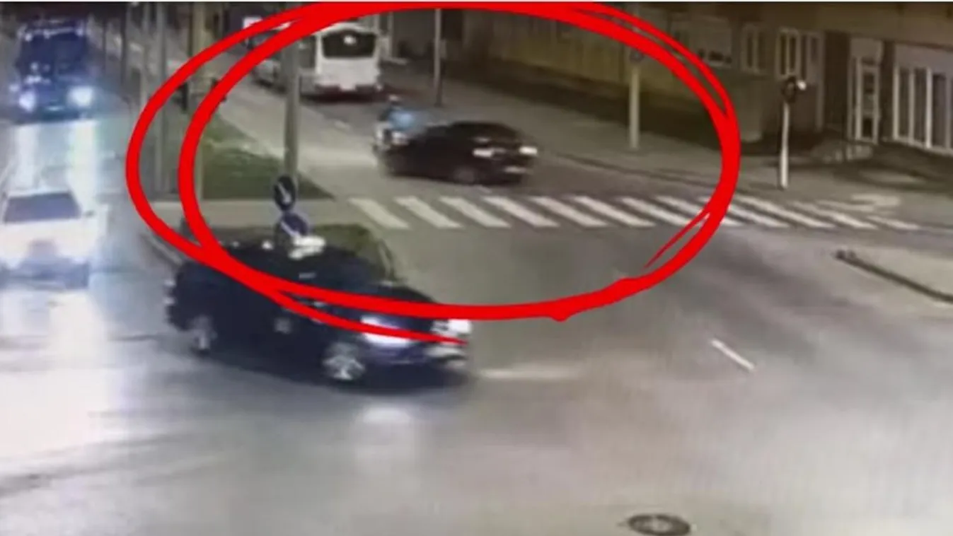 Dermesztő videón, ahogy elütnek egy robogóst Székesfehérváron