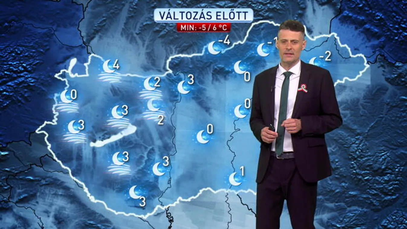 Gyenge fagyok keleten, felhősödés nyugaton