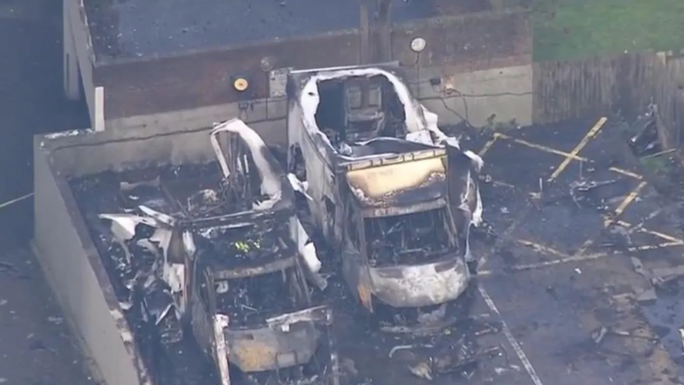 Őrizetbe vettek szerdán két embert az egyik londoni zsidó segélyszervezet mentőautóinak felgyújtása ügyében