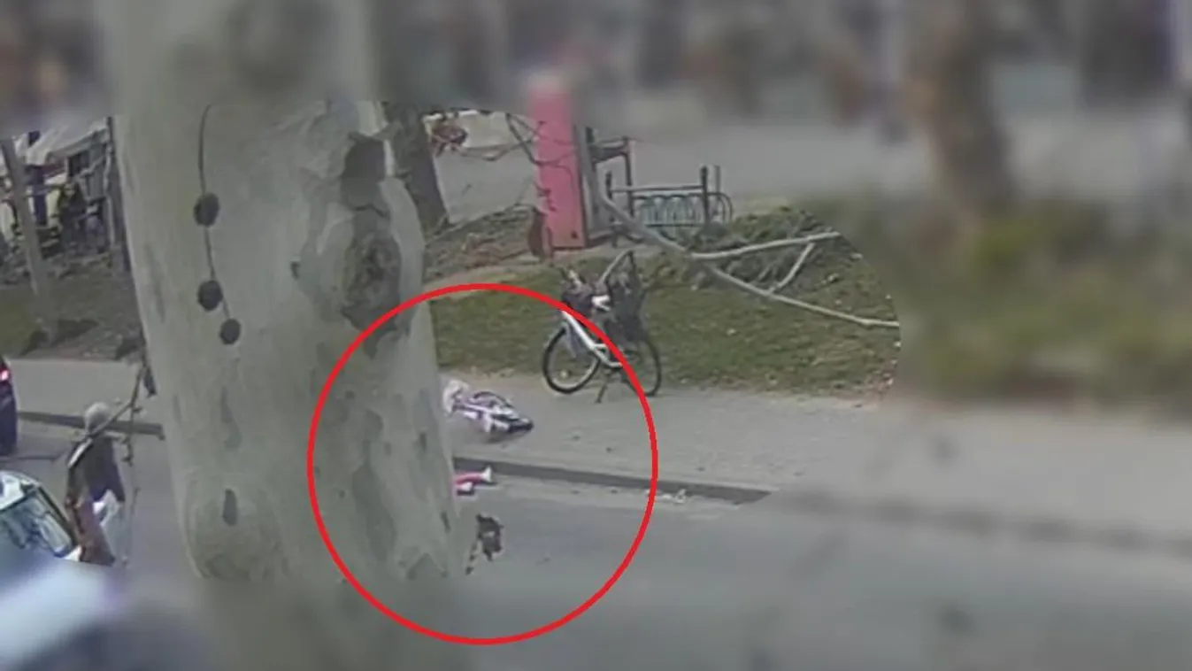 Útra borult egy biciklis kislány, éppen jött egy autó Kiskunfélegyházán