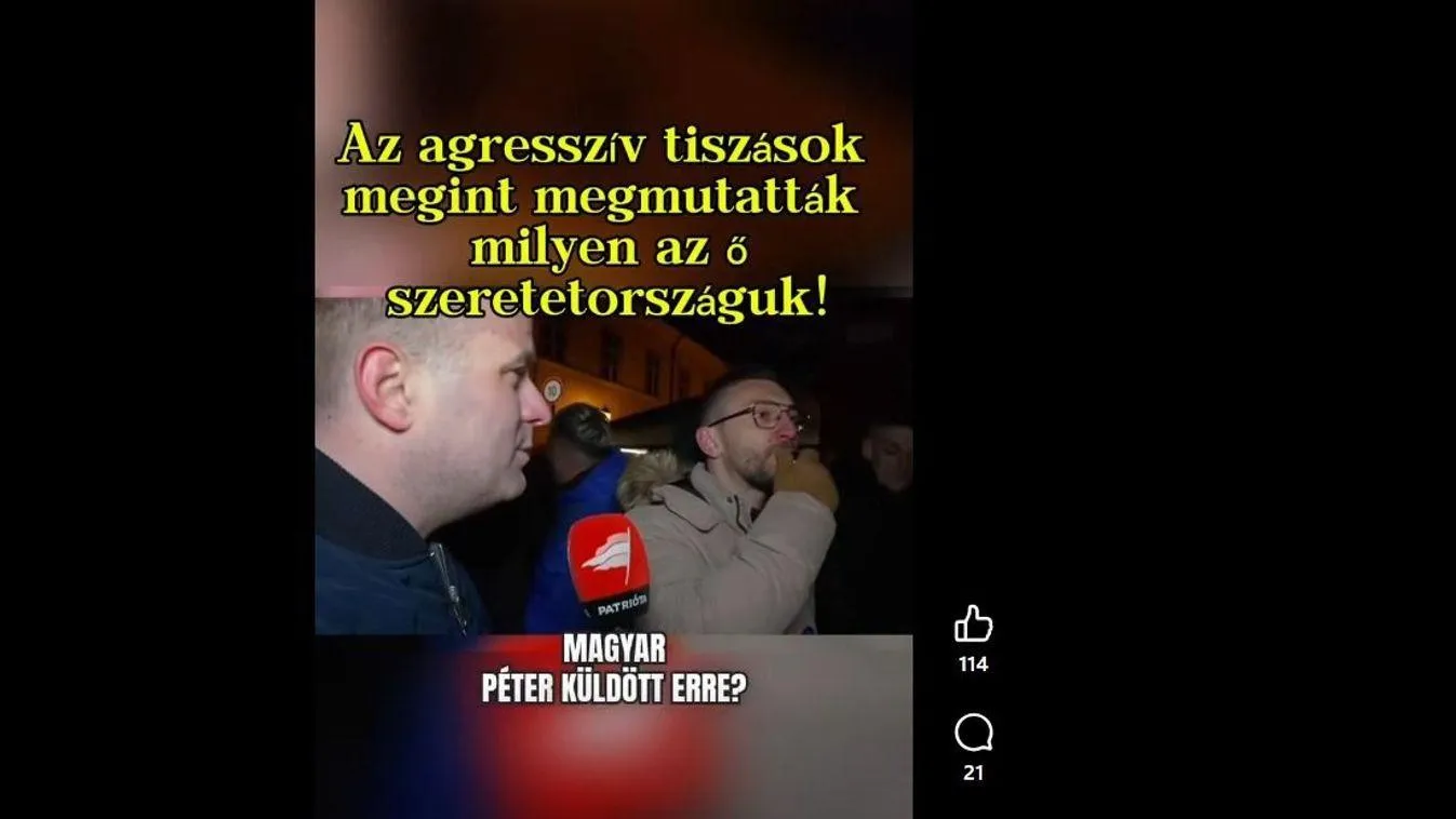 Lökdösődés és anyázás: Győrben is kimutatta foga fehérjét a tiszás szeretetország - Videó