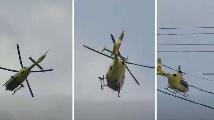 Mentőhelikoptert riasztottak Anarcsra, két férfit ért baj