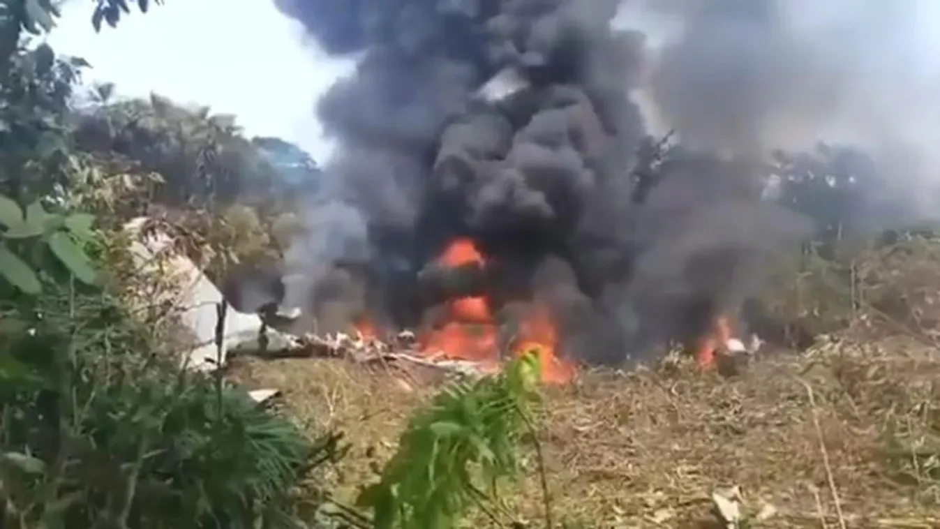 Lezuhant a kolumbiai légierő egyik katonai szállítógépe