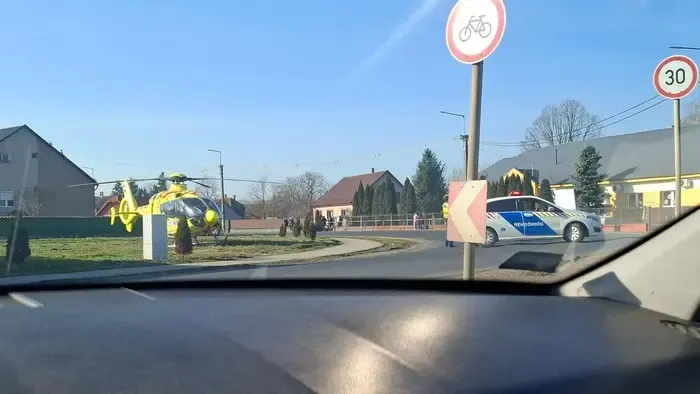 Dráma a magyar légtérben, a házak között szállt le egy helikopter