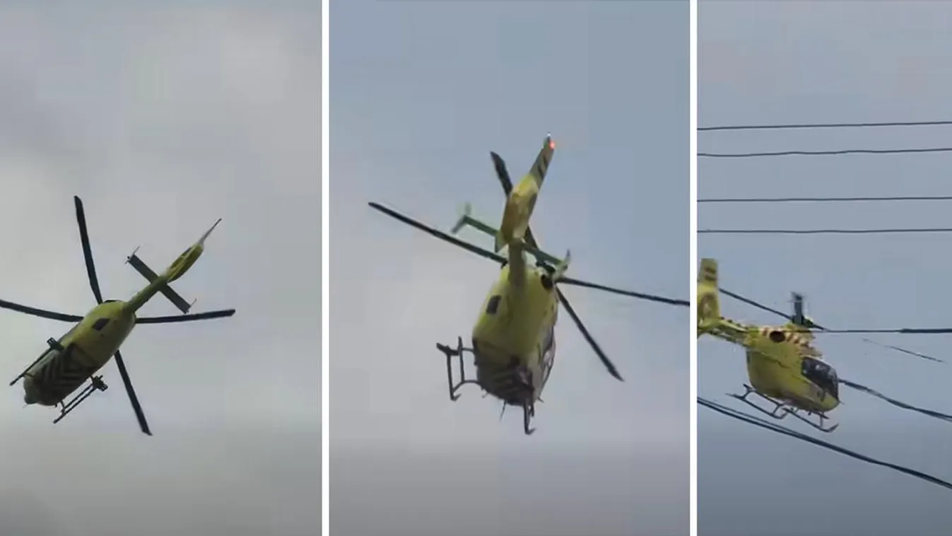 Mentőhelikoptert riasztottak Anarcsra, két férfit ért baj