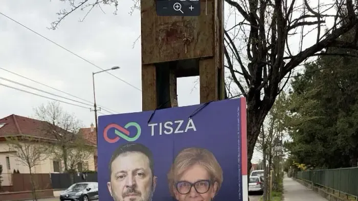 Németh Balázs: plakátok is bizonyítják, Zelenszkij a tiszás jelölteket támogatja