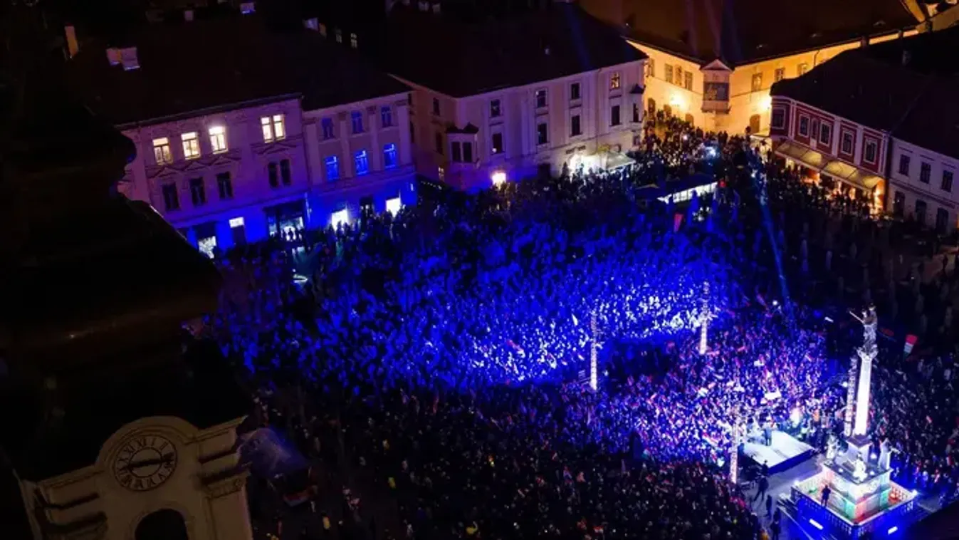 Győrben is beégtek a tiszások - Videó