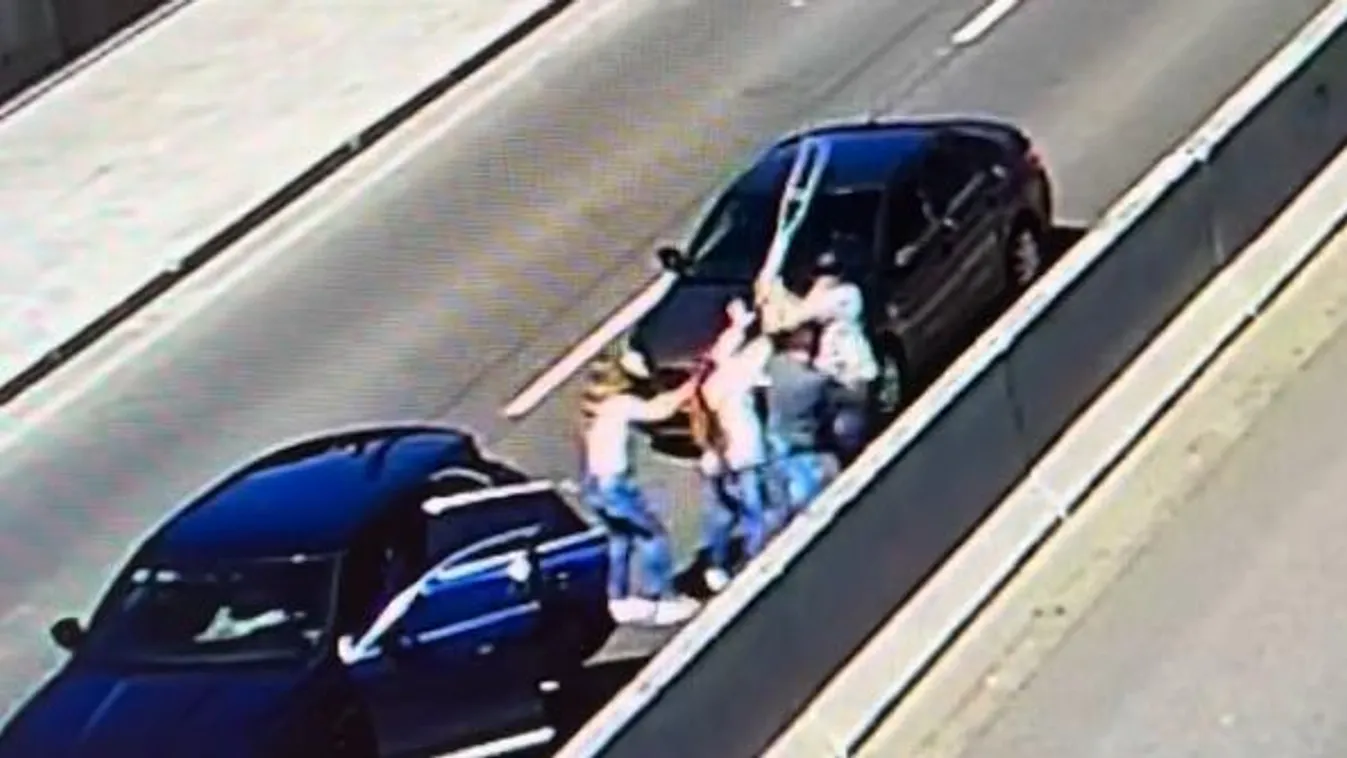 Megbénították a forgalmat a bevezetőn, kegyetlen leszámolást rendeztek a belső sávban – Videó