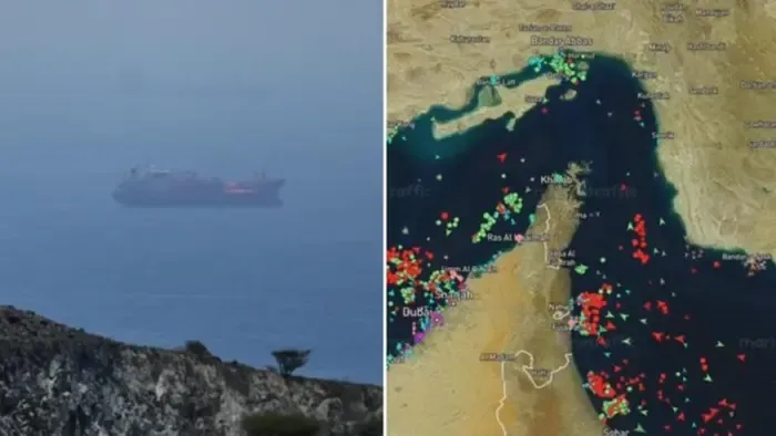 Iráni erők konténerhajóra nyitottak tüzet a Hormuzi-szorosban