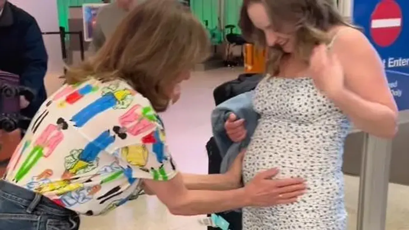 Így találkozott várandós lányával Szandi, szem nem marad szárazon – Videó