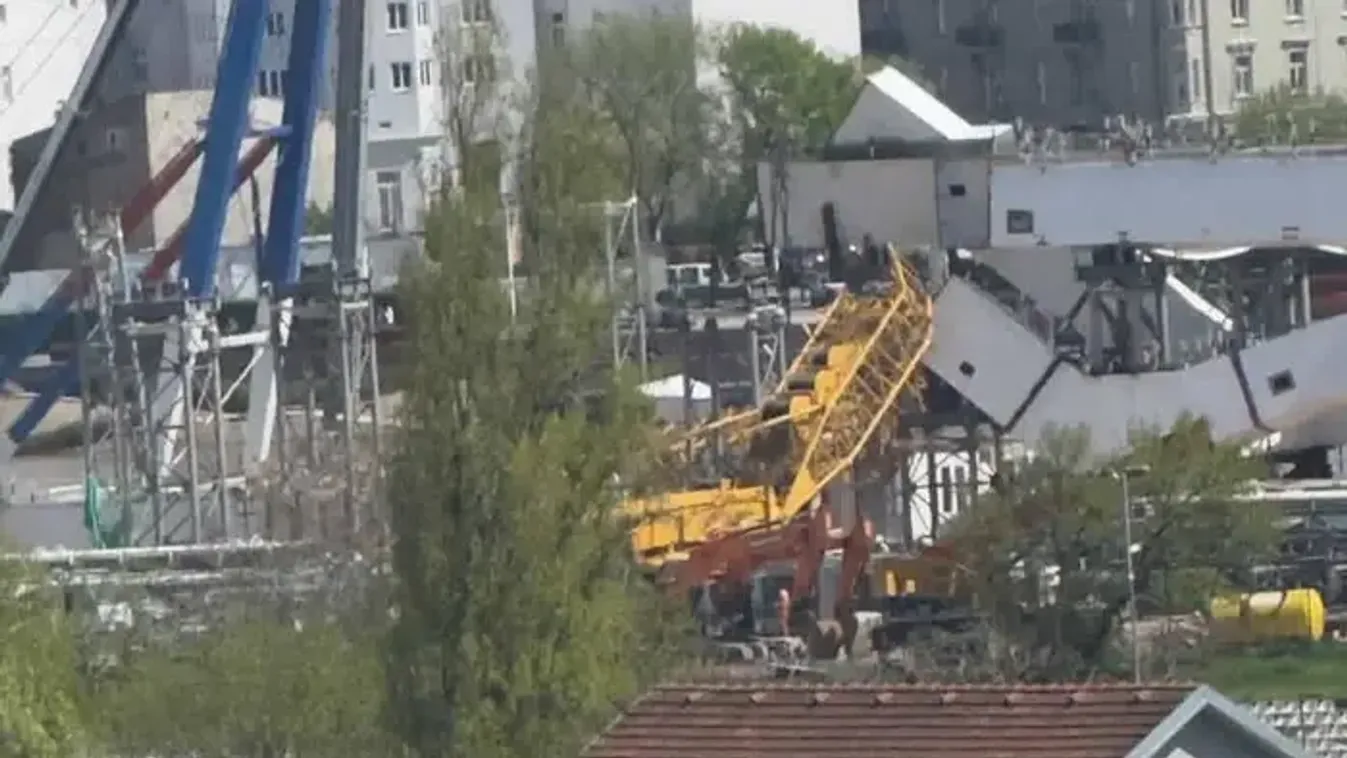 Borzalmas tragédia egy építkezésen: összedőlt a daru, egy ember meghalt