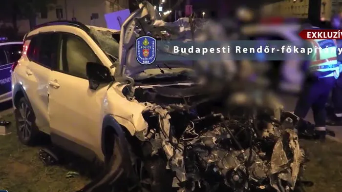 Videón a két életet követelő Árpád hídi baleset