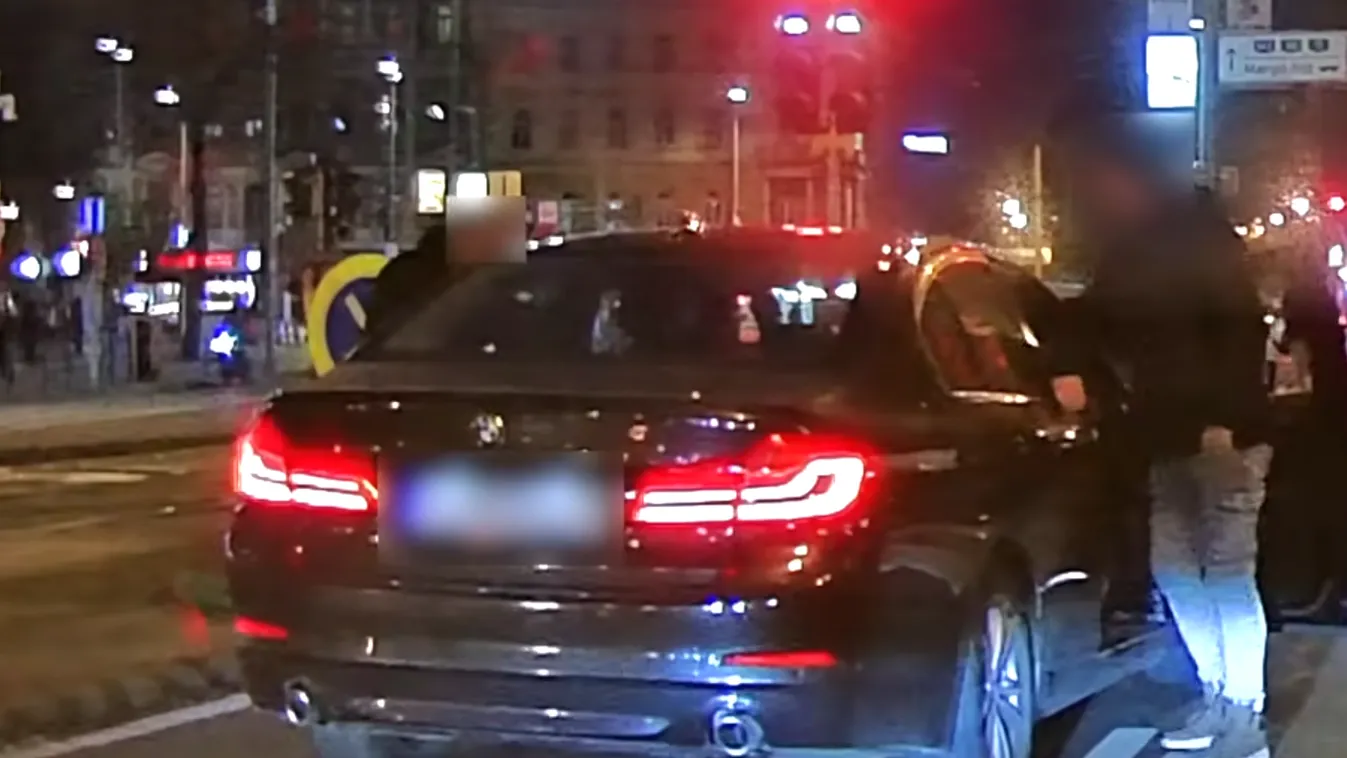 Megállt a forgalom a Nagykörúton, óriási botrány robbant ki az út közepén – Videó