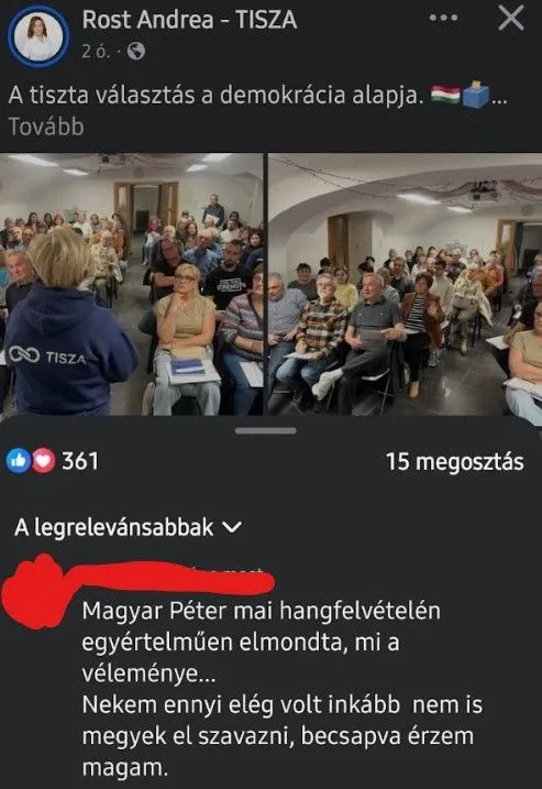 Pártelnöke elszólása miatt kellemetlen helyzetbe került Rost Andrea is