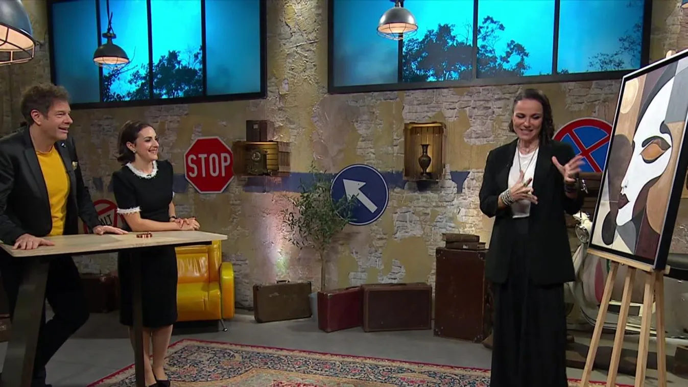 Péter Szabó Szilvia saját festményét bocsájtotta licitre