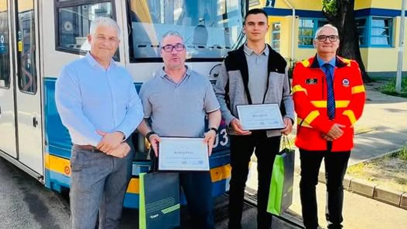 Kitüntették az életmentő villamosvezetőket